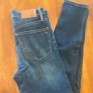 Madewell 10” High rise skinny